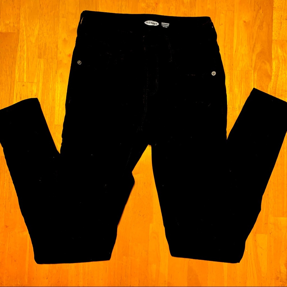 Women’s Black super skinny rockstar old navy jeans